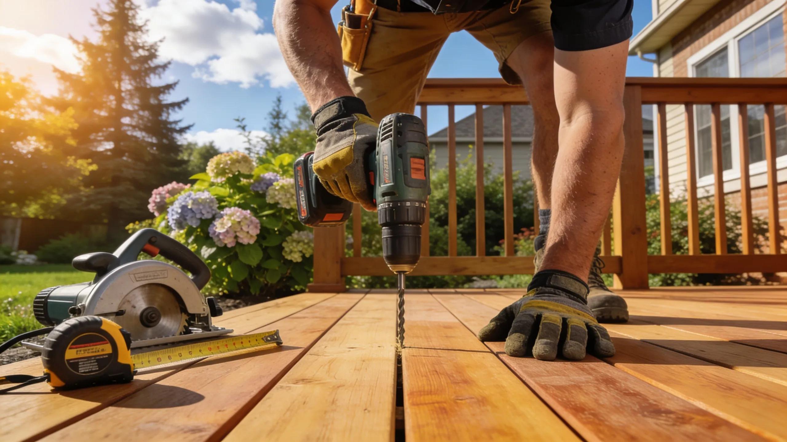 Safe tear-out of a rotting structure and full replacement by experienced Deck Builders Sussex WI.