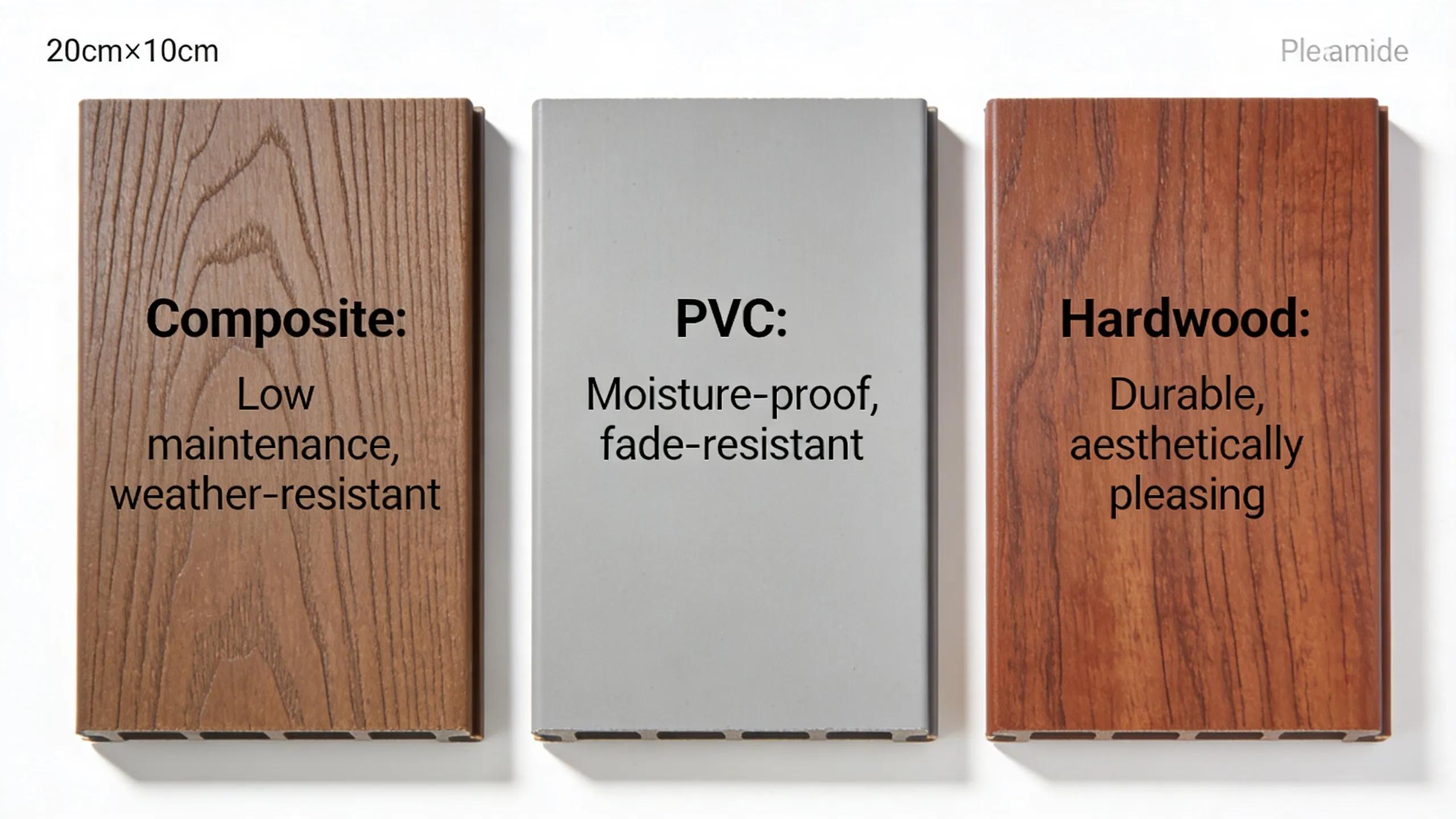 Premium composite, PVC, and hardwood materials offered by knowledgeable Deck Construction Contractors.