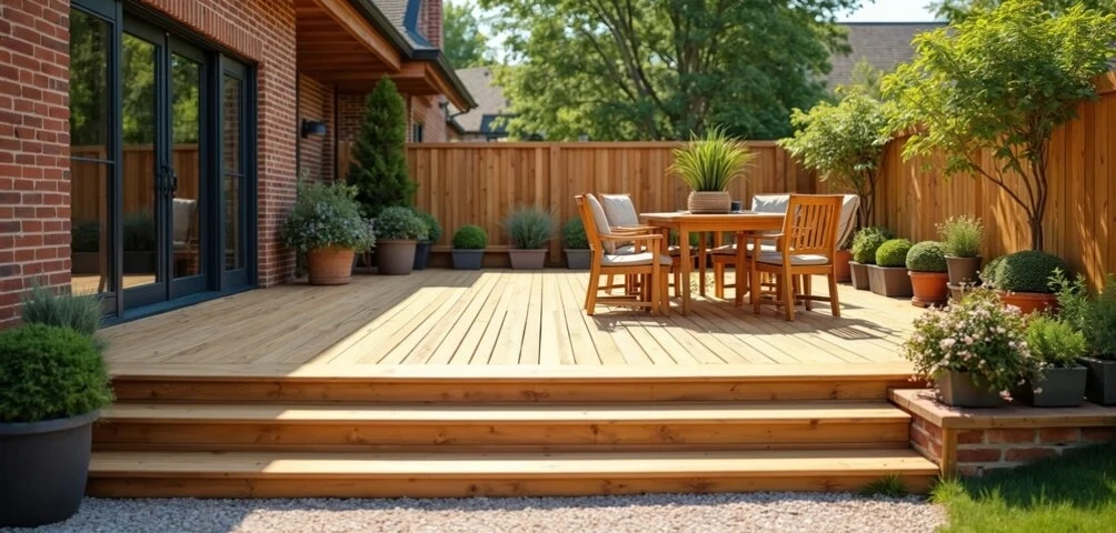 Wood deck installation in Sussex WI built with precision and long-term durability